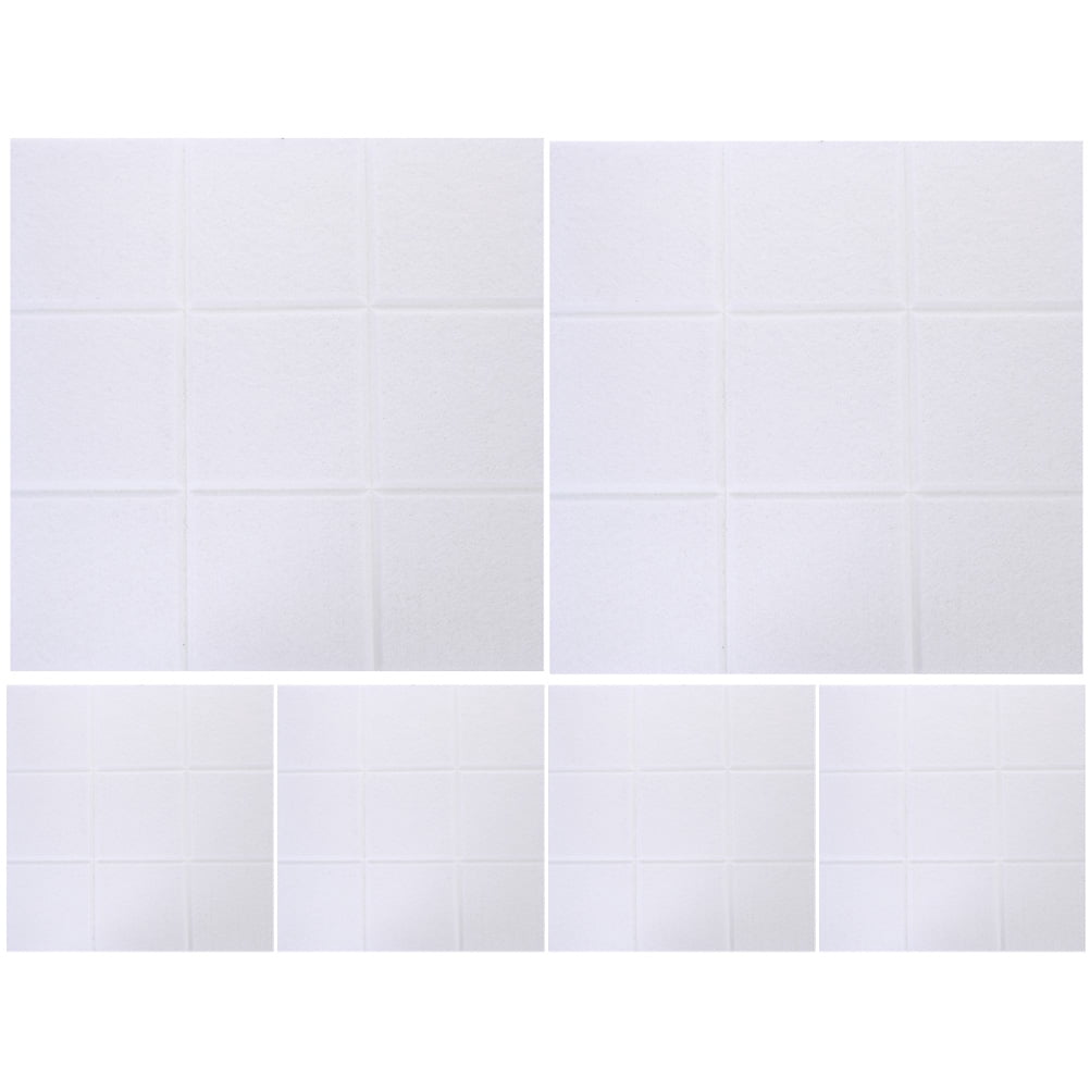 IBASETOY 6Pcs Soundproof Wall Panels White Felt Acoustic Panels for Home Decoration Easy to Cut and Install