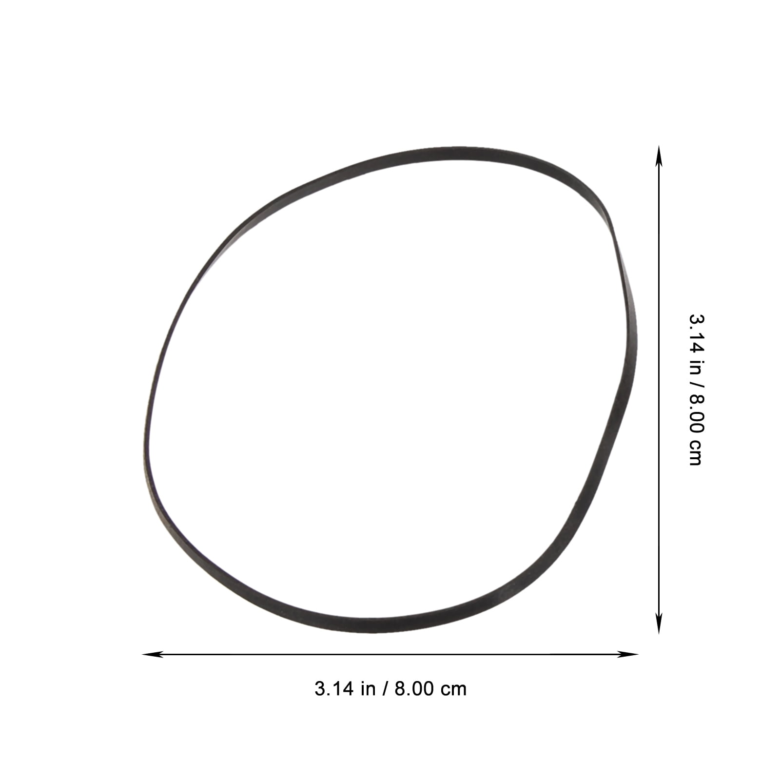 ATriss Cassette Tape Machine Belt,50Pcs Recorder Rubber Belts Cassette