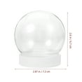 thumbnail image 1 of ATriss Diy Snow Globe,10Pcs Diy Snow Globe Water Globe Christmas Clear Plastic Snow Globe for Diy Crafts, 1 of 11