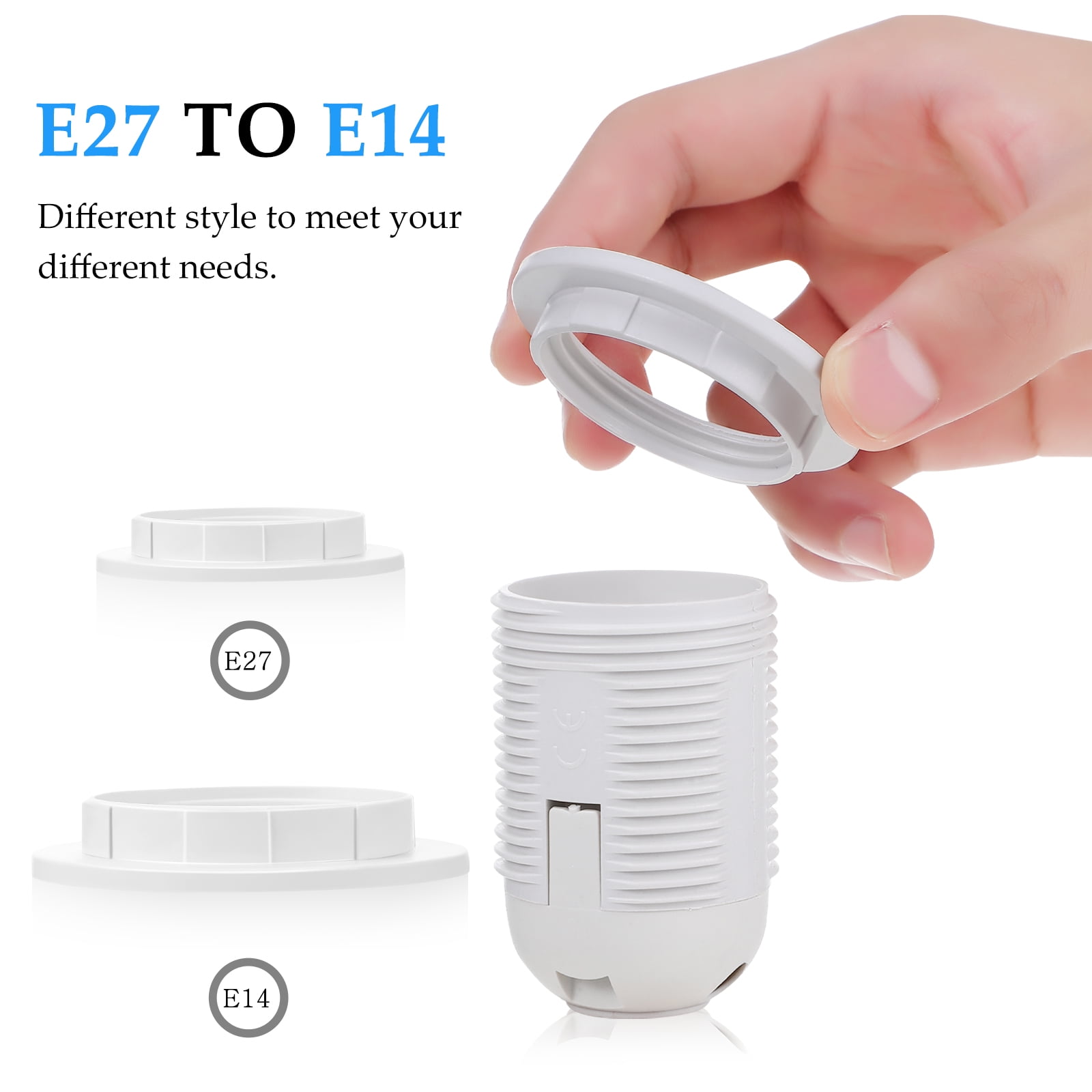 ATriss Lamp Shade Ring,15Pcs Lampshade Reducer Ring Lamp Shade Holder Lamp Socket Ring Lamp