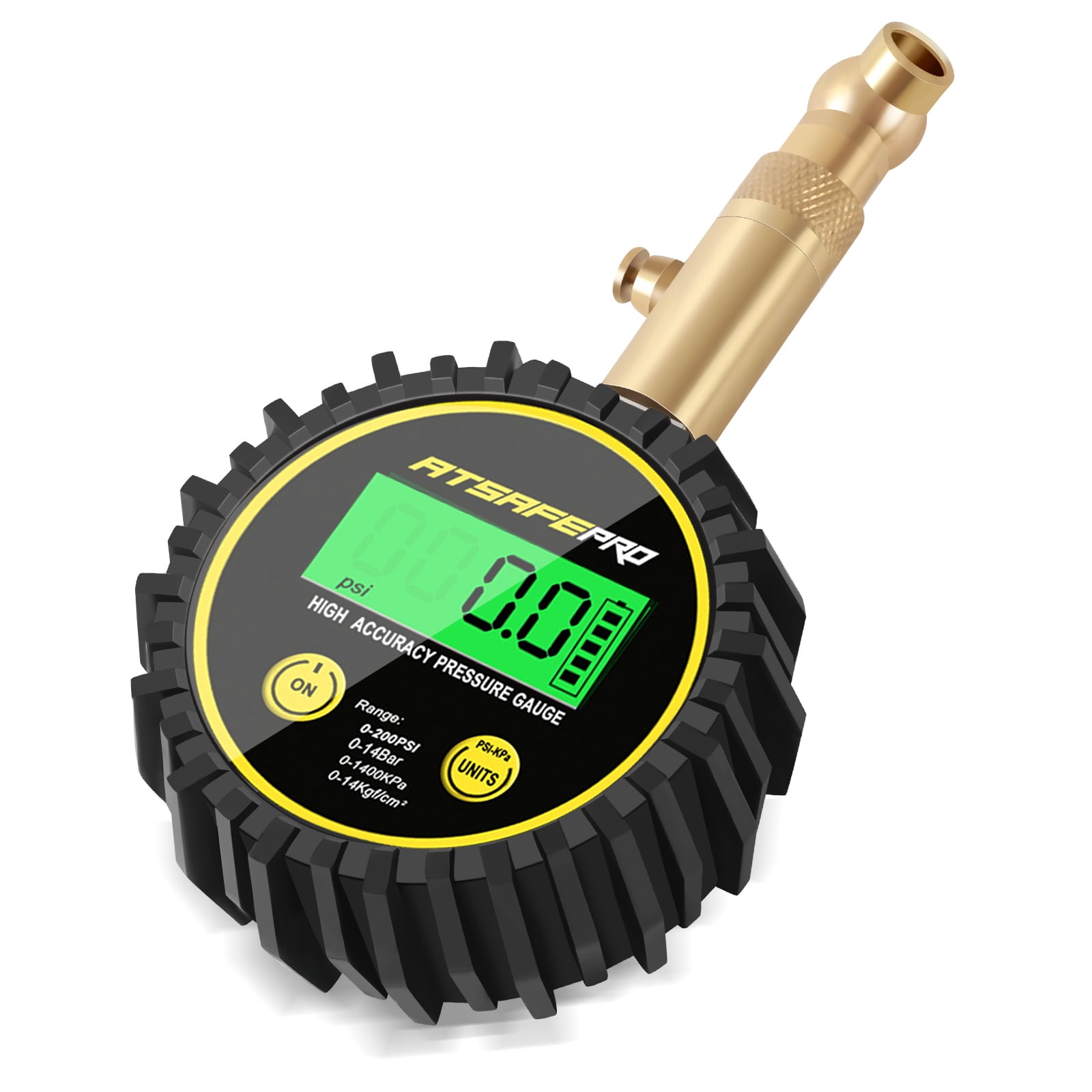 ATsafepro Digital Tire Pressure Gauge,Tire Gauge 200 PSI for Car, Truck ...
