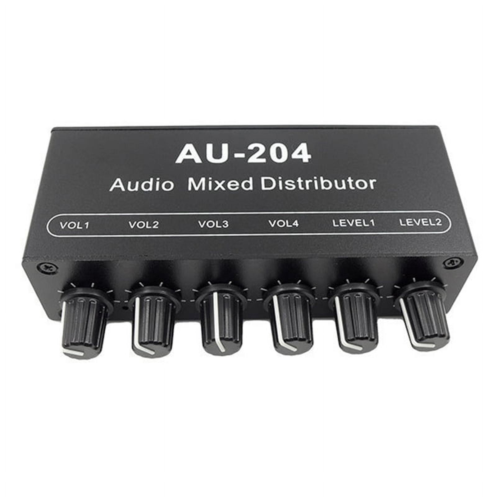 AU-204 Stereo Audio Signal Mixer Board Headphone Driver Power ...