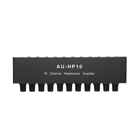 AU-HP10 10 Channel Stereo Headphone Amplifier Audio 1Input 10 Output Preamplifier -Contro C4900