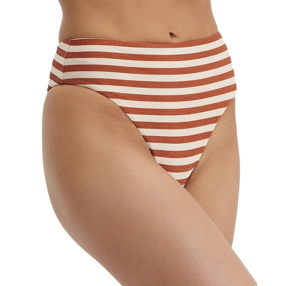 AU NATUREL BY GOTTEX womens  Golden Hour Tyra High Leg High Waist Bottom, 10/42