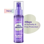 Aussie Ultra Smooth Anti-Frizz Glossing Shield, Lightweight, Heat Protection With Vitamin E, For All Textured Hair 3.2oz
