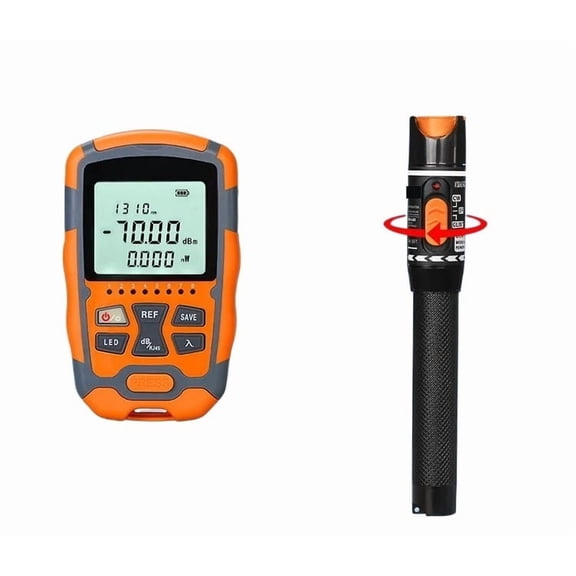 AUA-M7 Fiber Optic Cold Splicing Tool Kit Set Nomiller Pliers Mini 3-in-1 Optical Power Meter Red Light Pen Cutting Knife ,Accurate