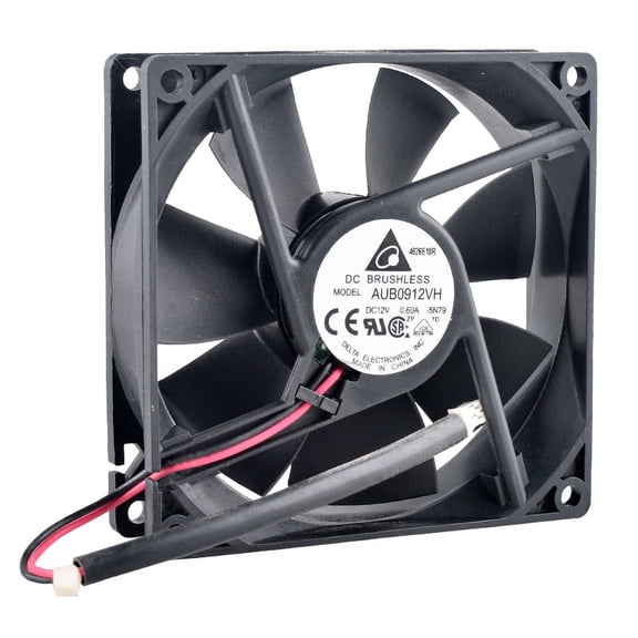 AUB0912VH 9cm 9.2cm 92mm cooling fan 92x92x25mm DC12V 0.60A 2lines High wind flow cooling fan for chassis power supply