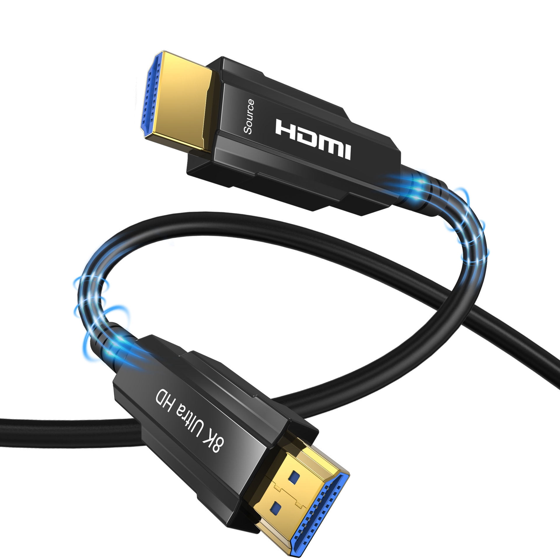 AUBEAMTO 8K HDMI 2.1 Fiber Optic Cable 33ft Supports 4K@120Hz, 8K@60Hz, 7680x4320 Resolution, 48Gbps for PS5 PS4 HDTV etc