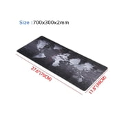 AUBEAMTO Extended L-Size Gaming Mouse Pad - 27.5x11.8x0.08 Dimension - Portable with Extended XL Size - Non-slip Rubber Base - Special Treated Textured Weave with Precision Control worldmap