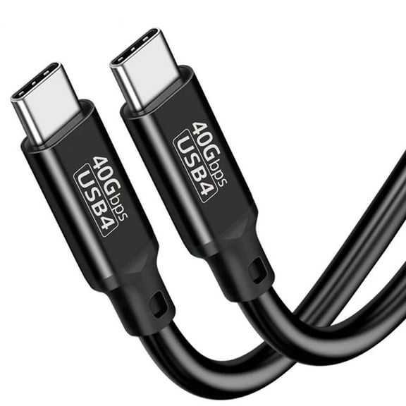 AUBEAMTO USB 4 Cable 1.6 ft, Supports 8K HD Display, 40 Gbps Data Transfer, 240W Charging USB C to USB C Cable,Thunderbolt 4, for Type-C Laptop, Hub, Docking, and More