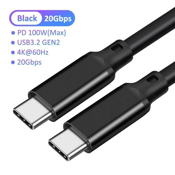 AUBEAMTO USB C to C 3.2 Gen 2x2 Cable 1.6ft- 20Gbps Data Transfer - 4K 60Hz HDR Monitor Video - 100W PD Charging - Thunderbolt Compatible - for MacBooks, iPads, PC, Docks, Phones, and Androi