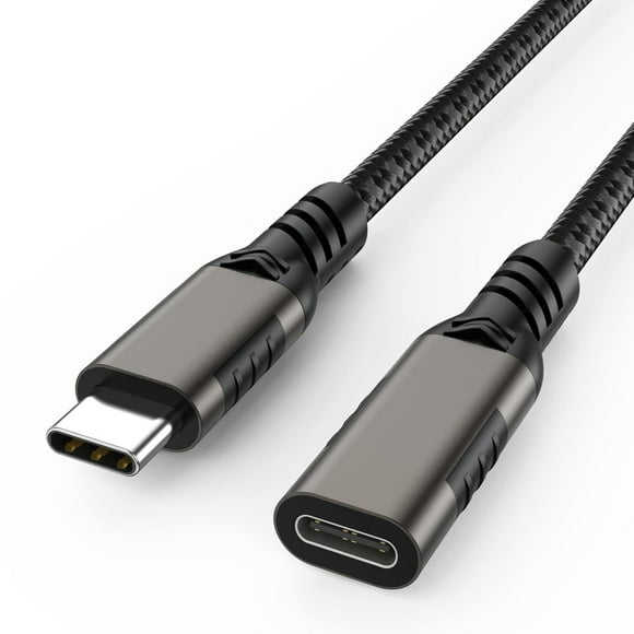 AUBEAMTO USB C Extension Cable [1.6.ft], USB Type-C Male to Female Cord, [USB3.1 Gen2/10Gbps] Sync Transfer USB C Extender 100W Fast Charging UHD 4K Video for MacBook,Laptop,Tablet, Phone