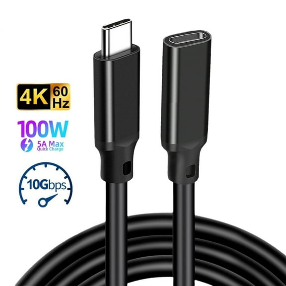 AUBEAMTO USB C Extension Cable 3.3FT, USB 3.1 10gbps Type C Male to Female Extender 5A PD100W Fast Charging Cable 4K Video Compatible Nintendo Switch,MacBook Pro/Air,iPad Pro,Dell XPS MS Surface Book