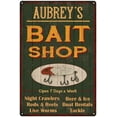 thumbnail image 1 of AUBREY'S Green Bait Shop Man Cave Wall Decor Gift 8x12 Metal 208120027498, 1 of 1