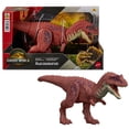 thumbnail interactive-video image 1 of Jurassic World Rebirth Wild Roar Aucasaurus Dinosaur Toy, Tail Controlled Attack Chomp & Sound, 1 of 8