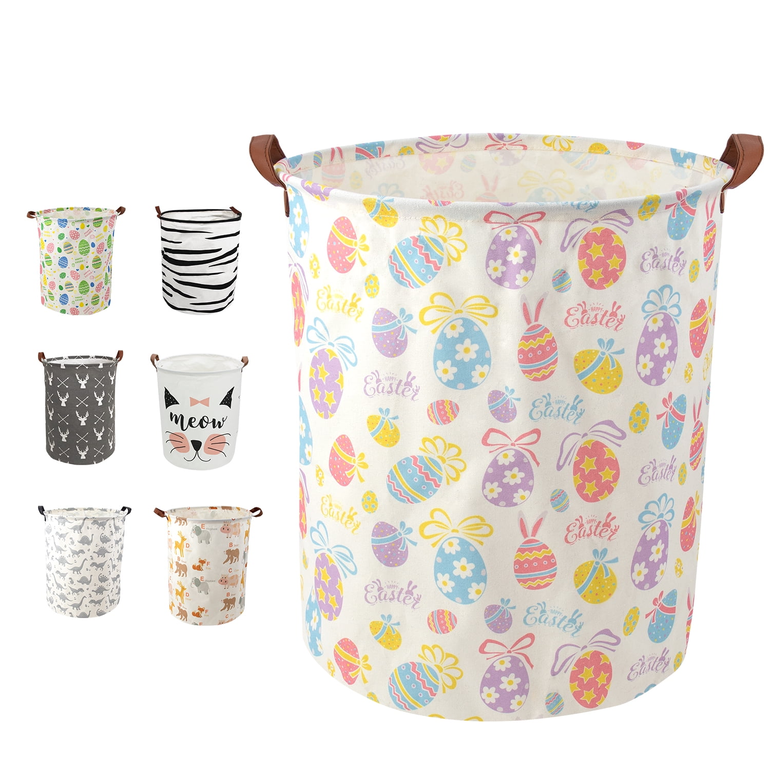 1pc Round Dirty Clothes Basket, Fabric Laundry Basket, Portable Laundry  Hamper, Foldable Waterproof Dustproof Multifunctional Storage Bucket,  Househol
