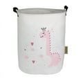 thumbnail image 1 of AUCHEN 19.7" Large Foldable Laundry Hamper Basket, Large Capacity Collapsible Kids Baby Laundry Hamper Organizer with Handles for Storage Clothes Toys in Bedroom, Bathroom ( Round - Pink Dinosaur ), 1 of 6