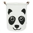 thumbnail image 1 of AUCHEN Baby Laundry Hamper, 19.7" Large Capacity Collapsible Round Storage Bin /Large Storage Basket /Clothes Laundry Hamper /Toy Storage Bin for Kids Baby Girl Boy Bedroom Bathroom - Black Panda, 1 of 7