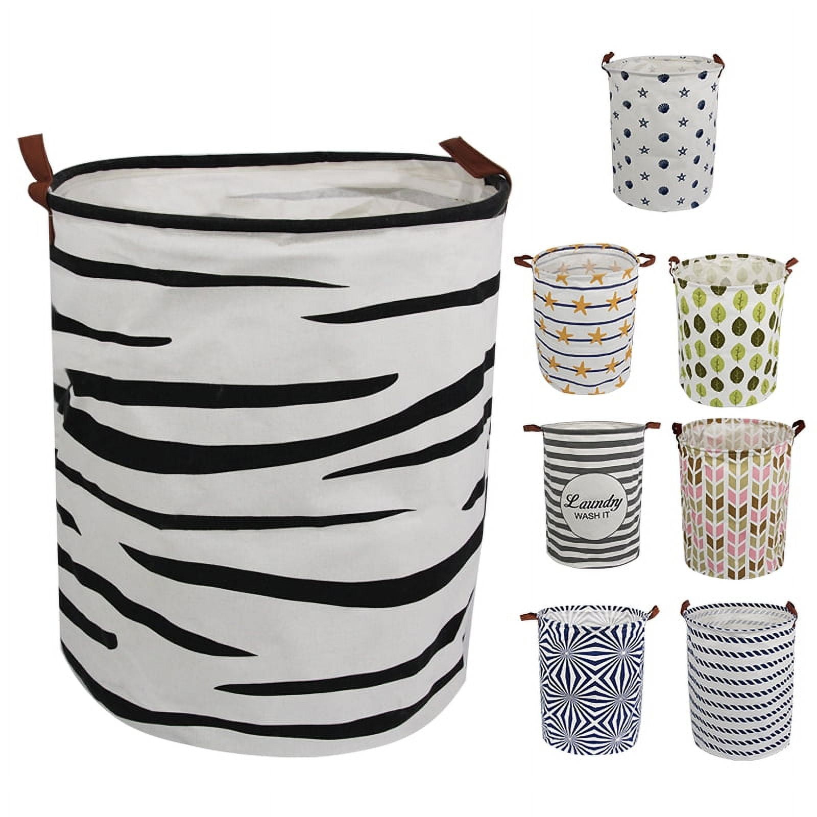 AUCHEN Large Collapsible Laundry Hamper with Handles,Storage Baskets