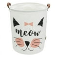 thumbnail image 1 of AUCHEN Pink Baby Laundry Basket, Cute Laundry Hamper with Handles Waterproof Round Cotton Linen Laundry Hamper Household Organizer Basket for Baby Girl Boy Bedroom Bathroom - Pink Cat, 1 of 7
