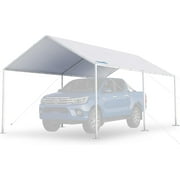AUCHI 10'X20' Heavy Duty Carport Car Canopy Car Shelter Canopy Outdoor Party Tent Boat Shelter-White