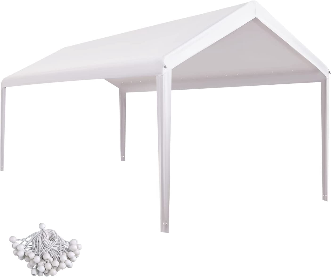 Waterproof 10x20 Carport Canopy Replacement Cover – UV Protection With Bungees