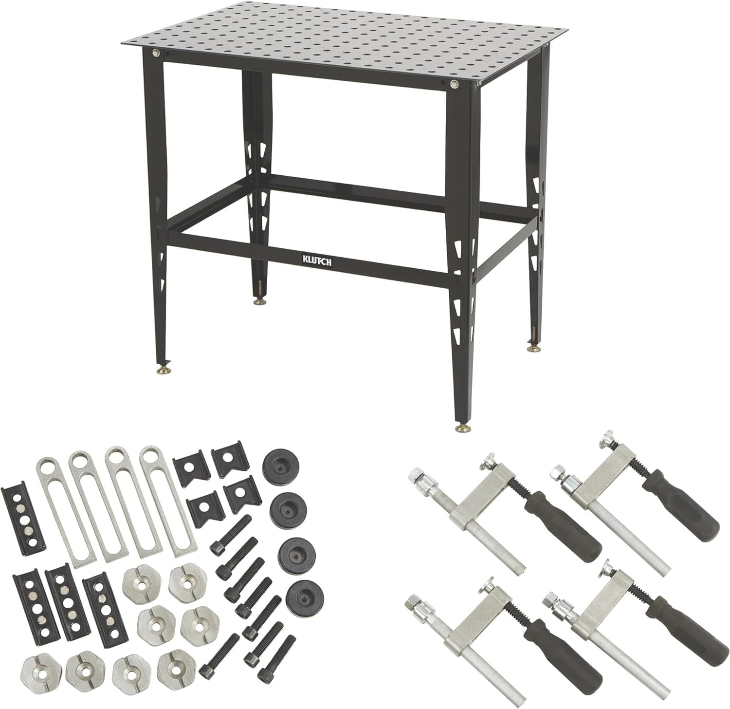 AUCHI Steel Welding Table with Tool Kit - 36in.L x 24in.W x 33 1/4in.H ...