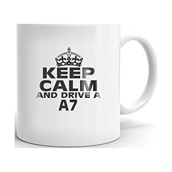 AUDI A7 Keep Calm and Drive Coffee Tea Ceramic Mug Office Work Cup Gift 11oz