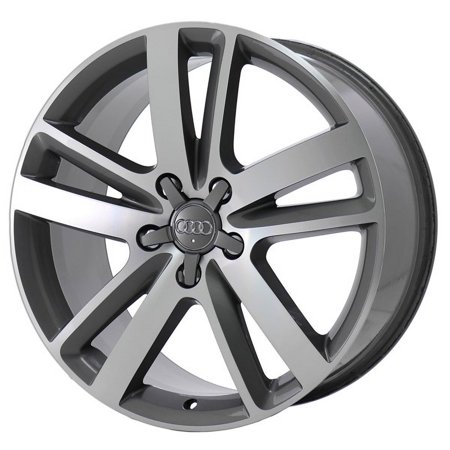 AUDI Q7 2010 - 2015 MACHINED GREY Factory OEM Wheel Rim (Not Replicas)