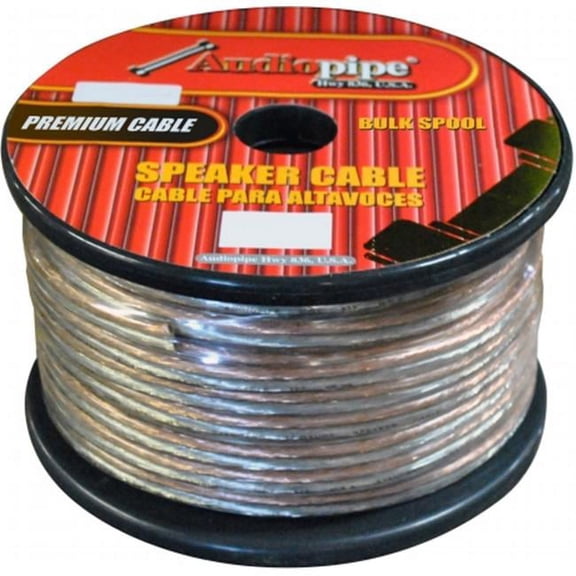 AUDIOP 100 ft. 10 Gauge Speaker Cable - Clear