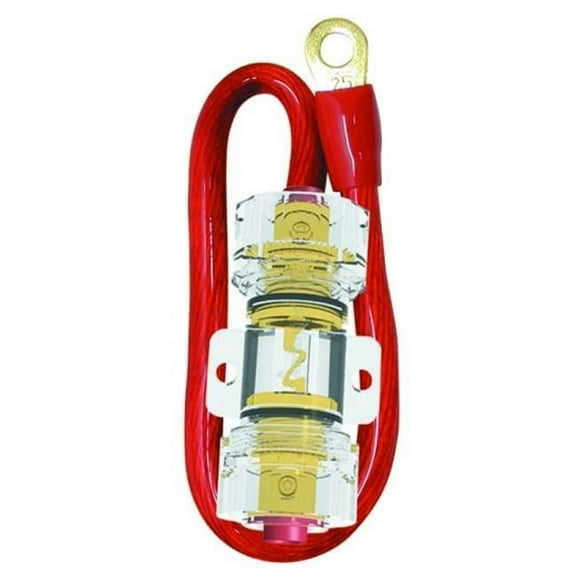 AUDIOP AGU Inline Fuse Holder with Red Power Cable