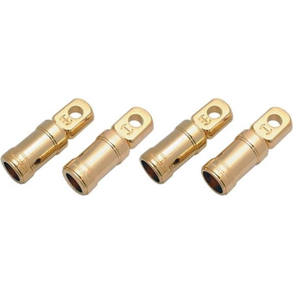 AUDIOP BTC14 Audioipe Gold 4 Gauge Ring Terminal 2 Pack Installation Accessories-Supplies