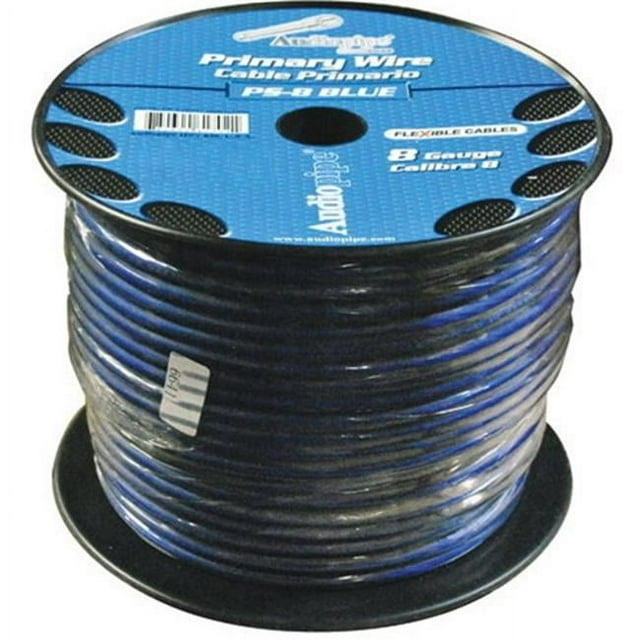 Audiopipe Power Wire 8 Gauge Blue 250 ft. roll