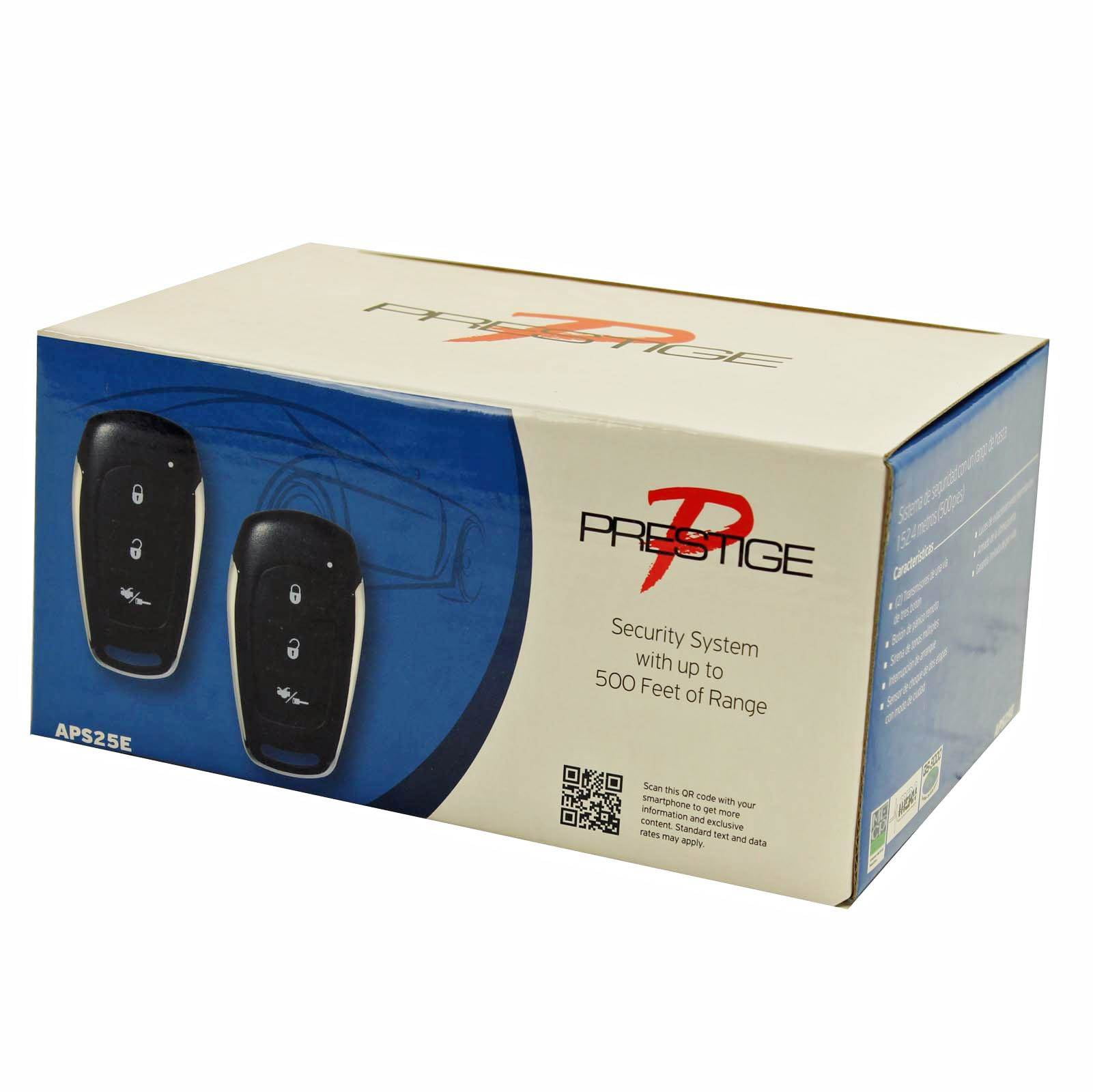 AUDIOVOX PRESTIGE APS25E Remote Car Alarm System Shock Sensor Replaced APS25C