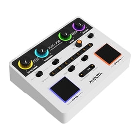 AUDOTA AVE-100 Vocal Multi-effects Processor with Reverb Delay Pitch Correction Three Harmony Modes Automatic Key Detection and Vocal Cancellation Function