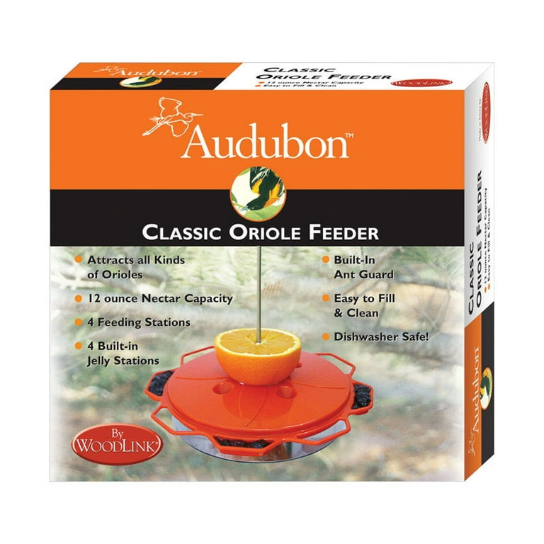 Audubon Oriole Plastic Jelly and Nectar Station Bird Feeder 8 ports Audubon Oriole Plastic Jelly and Nectar Station Bird Feeder 8 ports
