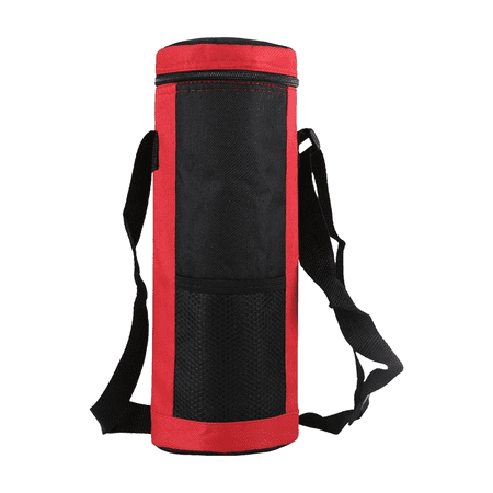 AUDeals 1.5L Water Bottle Cooler Bag, Insulated Travel Picnic Drinks Holder, with Adjustable Strap for Hiking Camping, Hydration Storage Cooler Bag