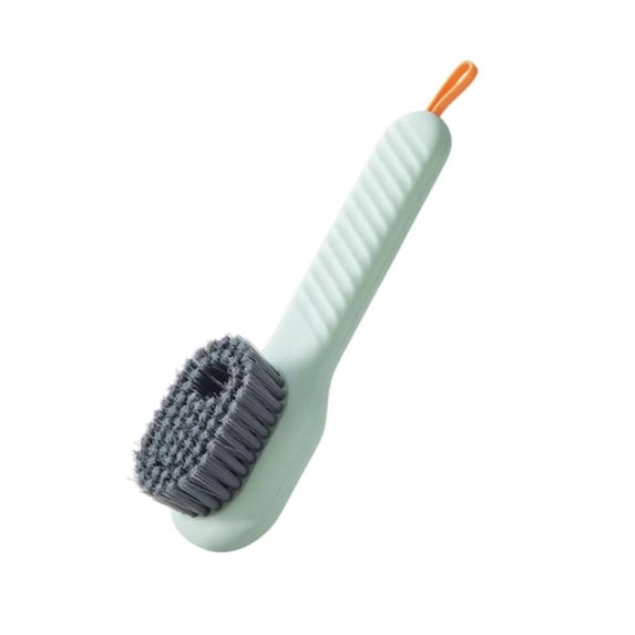 AUDeals 2025 2-in-1 Multifunction Cleaning Brush with Built-in Soap Dispenser | Replaceable Brush Heads & Non-Scratch Bristles | for Kitchen, Bathroom, Dishes & Tile Cleaning