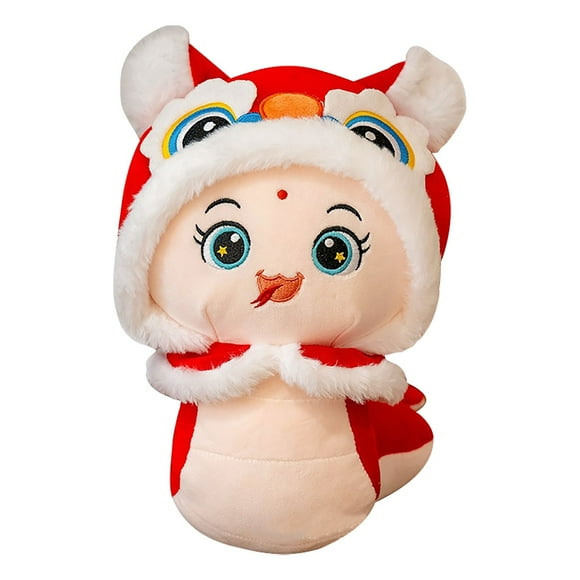 AUDeals 2025 Year of the Plush Toys | Premium Velvet Zodiac Mascot Doll with Filling | Lunar New Year Home/Car Decoration & Child-Safe Gift