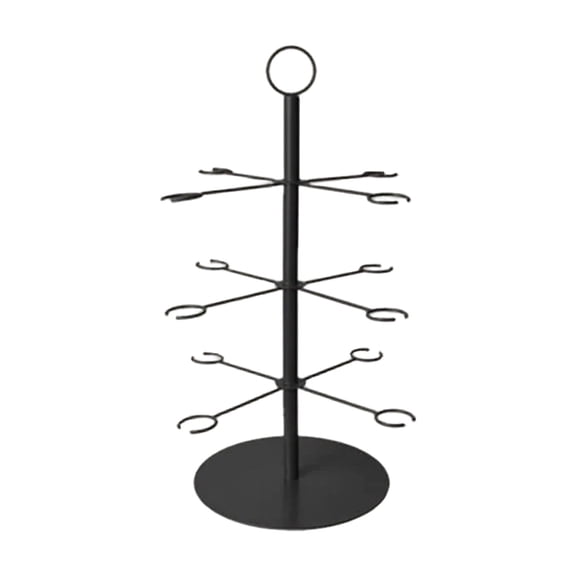 AUDeals 3 Tier Cocktail Tree Stand with 12 Holders, for Champagne Tower and Wine Glasses Display, Suitable for Gin, Cocktails, Champagne Drinks for Bar or Home