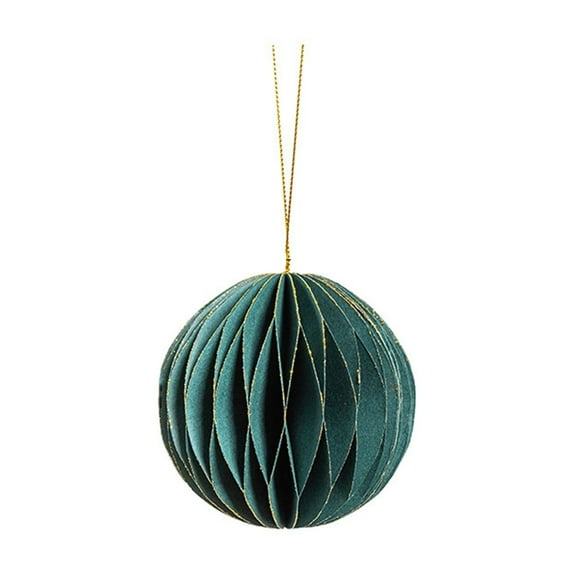 AUDeals 3D Honeycomb Christmas Tree Ornaments Hanging Tissue Paper Decor for Xmas Tree, Party, Home Festival Decorations (Multi-Color)