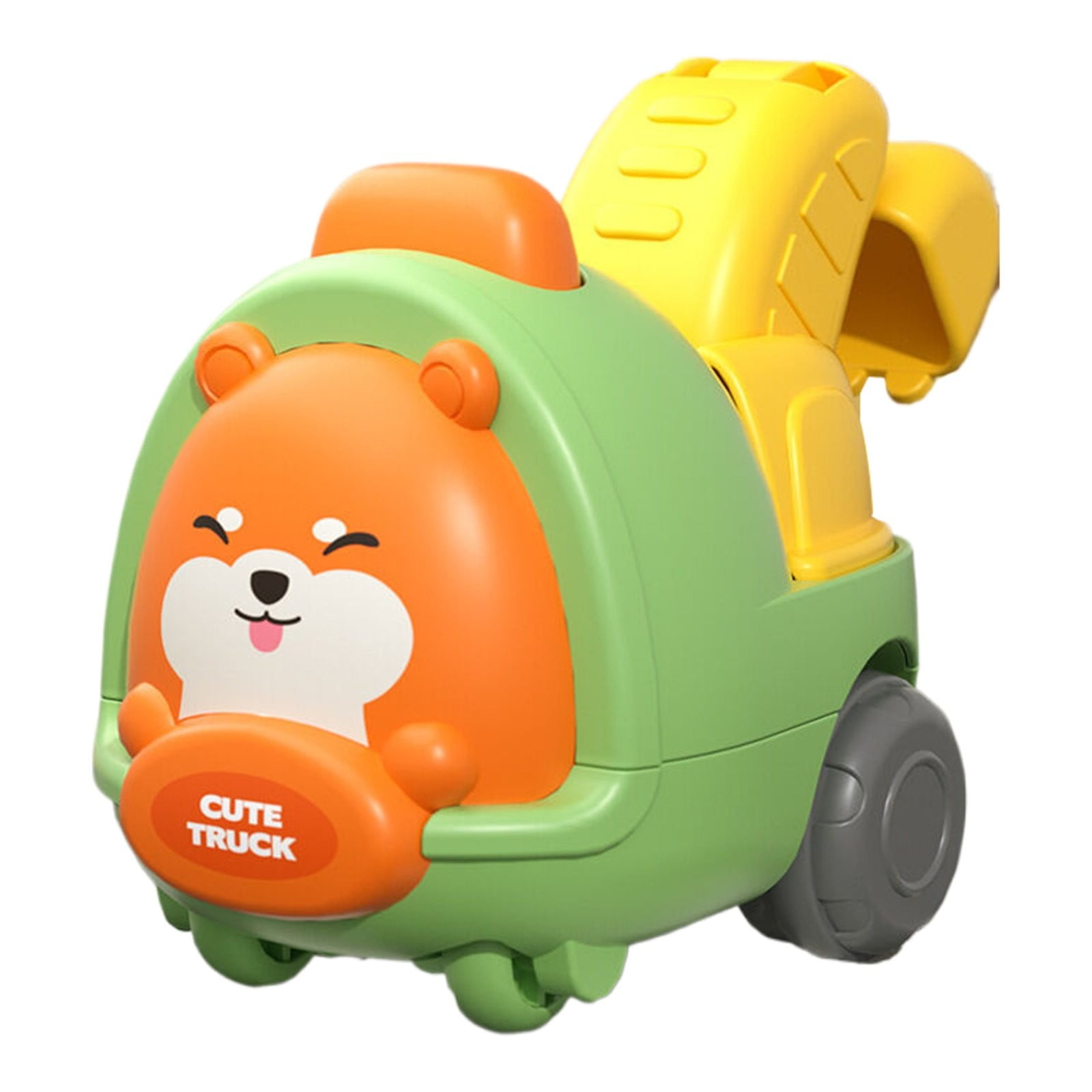 AUDeals 4-in-1 Go Car Toy Set with Engineering Vehicles for Toddlers ...
