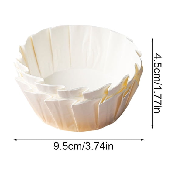 AUDeals 50-Pack 4-Inch Disposable Parchment Baking Liners, Oil-Proof and Heat-Resistant for Cakes, Cheesecakes, and Cupcakes, Oven Safe and Non-Stick for Baking