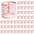thumbnail image 1 of AUDeals 50-Pack Disposable Laser Cut Napkin Rings, Gold Foil Hollow Design Napkin Holders for Wedding, Party, Event, and Hotel Table Decor and Settings, 1 of 3