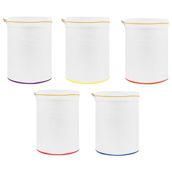 AUDeals 5PCS Fine Nylon Mesh Filter Bag Set, Reusable Strainer for 5 Gallon Bucket, Ideal for Pressing Juices, Screening Herbs, and Dry Storage