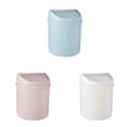 thumbnail image 1 of AUDeals 6.69*5.12 Inches Desktop Mini Cute Trash Can with Rotating Lid Space Saving PP Plastic Cylindrical Mini Trash Can Small Plastic Storage Bin for Home Kitchen Dressing Office Kids Bedroom, 1 of 1