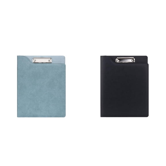 AUDeals A4 Multifunctional Folder Padfolio Clipboard Leather Clipboard with Cover for Legal Pad Holder Letter Size 12.4*9.84 Inch for Business Conference Notepad Clip Boards