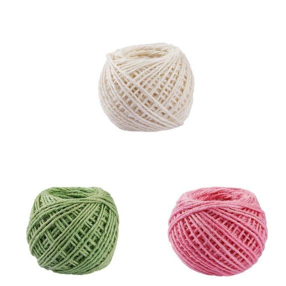 AUDeals AUDeals Natural Brown Rope String Cord Shank Craft String DIY Making for Crafts Gift Wrapping Bundling Gardening Holiday Decor 43 Yards Brown