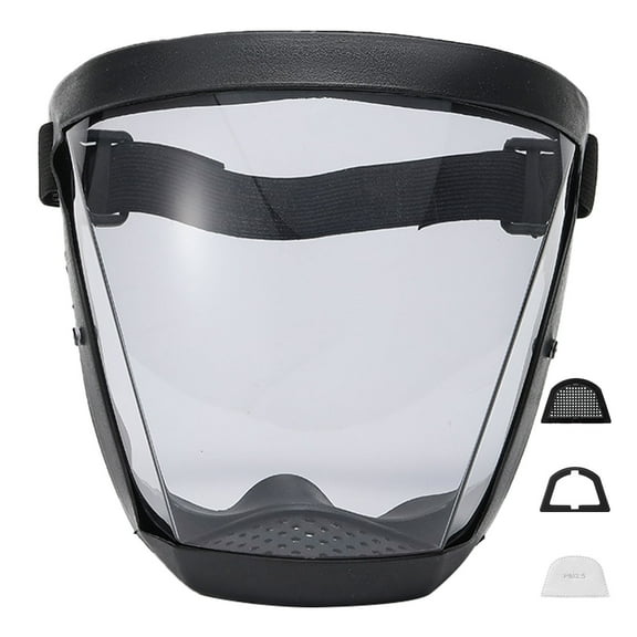 AUDeals Adult Clear Protective Face Shield with Anti-Fog Technology, Full Coverage Safety Visor for Maximum Protection, Anti-Splash Equipment for Daily Use