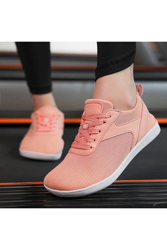 Barefoot Shoes for Men and Women, Wide Toe Box Trainers with Zero Drop Sole for Running and Walking (Pink, 9)